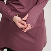 Ensemble tunique et leggings de sport modestes pour femmes - Séchage rapide UPF50+ Écologique Anti-bactérien Spandex/Polyester Tenue de sport islamique