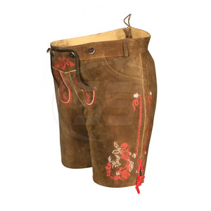 Shorts en cuir Lederhosen durables pour hommes, solides, décontractés, à boutons, écologiques pour une utilisation durable - Product Image 2