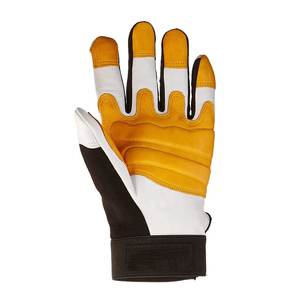 High Performance Wheelchair User Weight Lifting Cycling Gloves Green Sheep Grain Leather Heavy Duty Gloves Custom Logo - Product Image 3