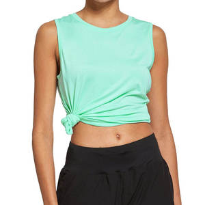 Summer Women's Plain Cotton Sports Vest Tank <b>Top</b> Women Active Wear Sleeveless Workout Women's Tank <b>Tops</b> - Product Image 3