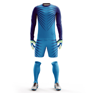 Ensemble de gardien de but pour homme, maillot à manches longues et short, rouge, en polyester respirant, coupe athlétique, toutes saisons - Product Image 3