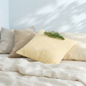 Housse de coussin en coton biologique taille Queen, fermeté moyenne, alternative au duvet, soutien du cou, literie unie - Product Image 4