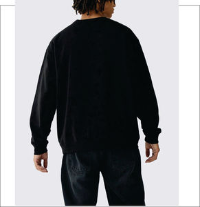 เสื้อสเวตเชิ้ตแฟชั่นสตรีทแวร์ทรงโอเวอร์ไซส์สำหรับผู้ชาย ผ้าฝ้าย 100% รับสกรีนโลโก้ ระบายอากาศได้ดี เสื้อสเวตเชิ้ตผู้ชายแบบสั่งทำ - Product Image 2