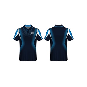 100% โพลีเอสเตอร์เสื้อโปโลที่กำหนดเองทำการออกแบบใหม่ระเหิดพิมพ์แขนสั้นที่มีคุณภาพที่ดีที่สุดผู้ชายเสื้อโปโล - Product Image 1