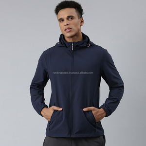 Nardon Apparel 2025 Hot Sale Mens' <b>Waterproof</b> Rain <b>Jacket</b> <b>Lightweight</b> <b>Packable</b> Windbreaker <b>Jacket</b> For Men - Product Image 4