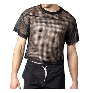 Camiseta Deportiva de Malla Oversize Personalizable al por Mayor para Hombre, Unisex, 100% Poliéster, de Secado Rápido, con Apliques - Product Image 2
