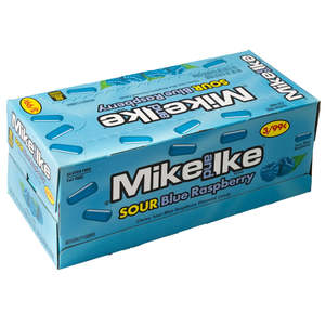 Mike and Ike Sour Blue Raspberry Candy Bulk Wholesale Chewy Fruit Flavored <b>Sweets</b> For <b>Party</b> Snack Cinema Retail Pack Supply Boxs - Product Image 3