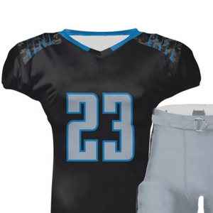 Custom Sublimated American Football Jersey Unisex Adult Short Sleeve Striped Design Breathable Fitted With Number And Player - Product Image 6