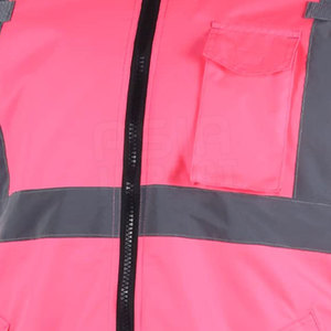 Sudadera con capucha reflectante de seguridad, cálida, duradera, de tela cómoda, ideal para trabajos de construcción, trabajos industriales y actividades al aire libre. - Product Image 2
