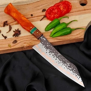 Nouveau design, couteau de chef oriental en acier Damas forgé à la main pour droitier, manche en bois, vente chaude, OEM ODM, couteaux de haute qualité - Product Image 2