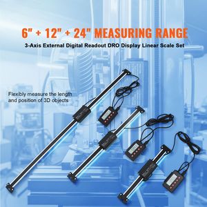 Kit di Visualizzazione Digitale per Macchine Utensili con Display a Scala Lineare da 6ft, 12ft, 24ft e Staffe a L e a Z - Product Image 2