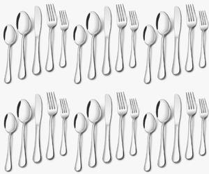 Ensemble de couverts élégants en acier inoxydable doré mat, 20 pièces, pour 4 personnes, au meilleur prix - Product Image 6