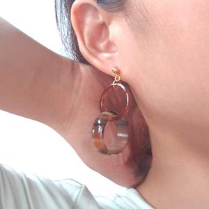 Pendientes Colgantes Hechos a Mano con Cuerno de Buey y Búfalo, Joyería Ecológica, Pendientes Colgantes 100% Naturales de Cuerno de Buey y Búfalo - Product Image 1