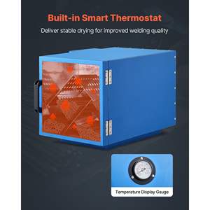 Essiccatore da banco per elettrodi a bacchetta da 18 pollici, capacità 200 libbre, 500W 120V, forno industriale regolabile per asciugatura di bacchette di saldatura - Product Image 5