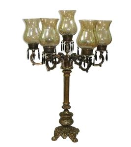 Candelabro de Aluminio Antiguo en Relieve de Primera Calidad, Diseño Moderno y Lujoso, Centro de Mesa para Decoración de Bodas - Product Image 1