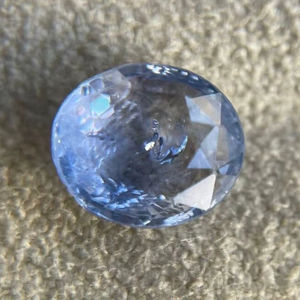 2 CTS Zafiro azul claro natural suelto, zafiro azul ovalado de las minas de Ceilán. Zafiro azul de Sri Lanka. - Product Image 1