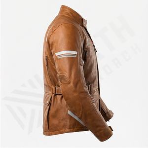 Chaqueta de Motociclista de Cuero Genuino para Hombre de la Mejor Calidad, Nueva Colección de Invierno, Chaquetas de Motocicleta con Protecciones Desmontables Personalizadas - Product Image 3