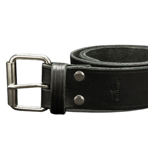 Ceinture en peau de mouton à biais pour homme, personnalisable avec impression par transfert thermique, cinq options de couleurs, boucle en acier véritable de qualité supérieure, quincaillerie durable - Product Image 6