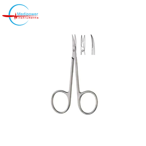 Ciseaux micro-irisés délicats en acier inoxydable de qualité médicale 9 cm, tranchants/droits/courbés en acier inoxydable - Product Image 4