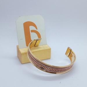 99% <b>Copper</b> Cuff <b>Bracelet</b> Alloy Classic Style Jewelry for Women Bela Artisan BE11 - Product Image 2