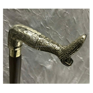 Bastón de Paseo Hecho a Mano con Mango de Latón de Diseño de 36 Pulgadas y Eje de Madera de Color Marrón, Bastón de Paseo Unisex. - Product Image 4