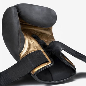 Durable Leather MMA Gloves with Hand Grips Breathable Lining Adjustable Hook-and-Loop <b>Strap</b> for Boxing Training and Practice - Product Image 3