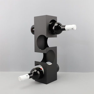 Nuevo Diseño de Alta Calidad, Moderno y Decorativo, Estante Pequeño de Escritorio para Copas de Vino, Soporte Metálico Geométrico para Botellas de Vino - Product Image 3