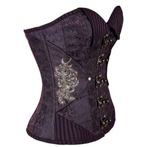 Corsets Vintage pour Femmes, Sexy, Sculptants, Respirants, Modernes, en Brocart, pour Grandes Tailles - Product Image 3