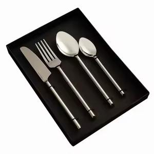 Luxury Finish Metal Spoon And Fork Set Cutlery Set Stainless <b>Flatware</b> For Banquet Restaurant Service - Product Image 2