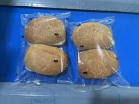 수평 버거 빵 흐름 포장 기계 케이크 번 햄버거 피타 빵 베개 포장 기계