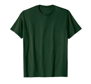 T-shirt pour homme en coton rouge, col rond, coupe classique, manches courtes, couleur unie, jersey décontracté, style col rond - Product Image 6