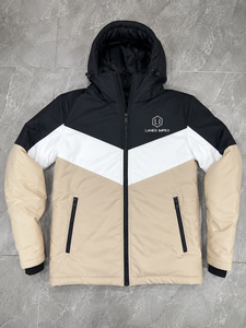 Veste matelassée à capuche pour homme, colorée, imperméable, coupe-vent, chaude pour l'hiver, décontractée, pour l'extérieur, avec logo personnalisé, fournisseur OEM ODM - Product Image 6