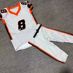 Uniforme de football américain réversible d'usine d'origine, personnalisé avec impression en sergé, maillots de haute qualité pour adultes à manches courtes - Product Image 1