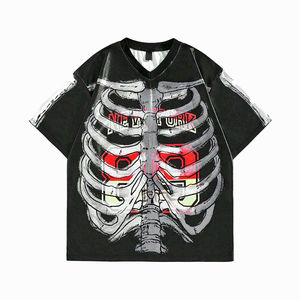 Camiseta Premium 100% Algodón con Estampado DTF Personalizado, Camiseta de Algodón Grueso con Estampado 3D, Camisetas Gráficas de Moda Urbana - Product Image 1