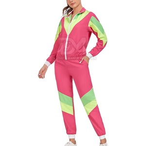 Ensemble coupe-vent unisexe imperméable couleur unie respirant 100 % coton avec doublure polaire sportive écologique 2-en-1 veste et survêtement - Product Image 3