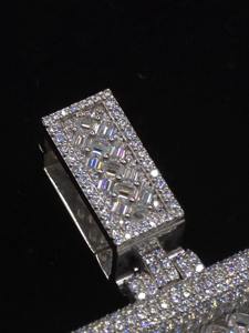 RB Gems Joyería Hip Hop Chapada en Oro Cristiana Unisex, Colgante Personalizado con Letra y Logotipo, con Diamantes de Moissanita VVS - Product Image 5