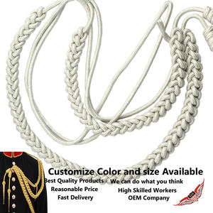 Cordon en Mylar argenté avec étiquettes argentées côté droit - Product Image 4