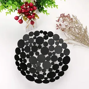 Luxury Handmade Fruit Bowl with Contemporary Scandinavian Designer StyleModern <b>Black</b> Metal Decorative Bowl With Irregular - Product Image 4