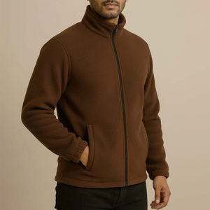 Top Trending Custom Design Canvas <b>Sherpa</b> Fleece <b>Jacket</b> With Stand Collar High Street Style Quick Dry & Breathable For <b>Men</b> - Product Image 2