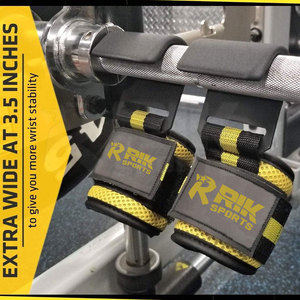Sangles de musculation avec support renforcé pour les poignets, sangles d'aide à la levée pour exercices de musculation, sangles de musculation à crochet. - Product Image 4