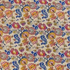 Tissu en denim tissé imprimé à motif floral, taffetas textile pour chemises, jupes, robes, pantalons, vestes - Product Image 2