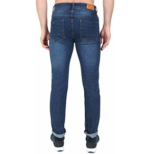 Pantalones Vaqueros Cruzados Personalizados de Alta Calidad para Hombre, Color Sólido, Cintura Alta, Ecológicos, Tallas Grandes, Precio Económico OEM - Product Image 3
