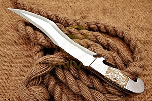 Couteau Bowie OEM de chasse, de survie et tactique à lame fixe, en bois, entièrement forgé, personnalisable, fait main, de qualité supérieure, pour le camping et le bushcraft en extérieur - Product Image 2