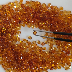 ซิทรินสีทองธรรมชาติ 3.0 มม. ทรงกลมเจียระไนแบบบริลเลียนท์ คุณภาพดีที่สุด พลอยเม็ดเดี่ยวสำหรับทำเครื่องประดับ - Product Image 4