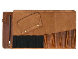 Cuchillo de Chef Forjado a Mano de Alta Calidad, al por Mayor, OEM/ODM, con Mango Enrollable de Cuero Resistente al Agua LKR-0340 - Product Image 3