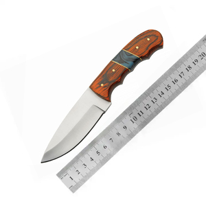 Custom 12c27 Steel EDC Fixed Blade Skinning Knife G10 Handle <b>Leather</b> Sheath OEM Full Tang Bushcraft Camping Utility Knife - Product Image 6