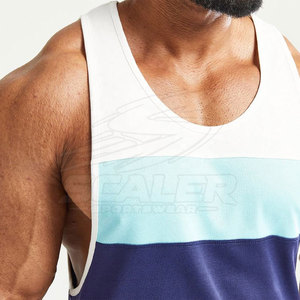 Training Essential <b>Men</b> Gym <b>Singlet</b> Sleeveless Quick Dry Breathable Polyester/Cotton <b>for</b> Weightlifting Cardio Fitness Running - Product Image 4