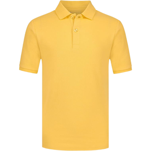เสื้อโปโลชายสีเหลืองคลาสสิก แขนสั้น สไตล์ลำลอง ผ้าปิเก้คอตตอน สำหรับฤดูร้อน เสื้อยืดคอปก รับสั่งทำเป็นยูนิฟอร์ม - Product Image 2
