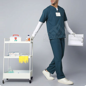 Wholesale <b>Hospital</b> <b>Scrub</b> Uniform Set For Men Breathable Workwear With Factory Direct Price In High Quality - Product Image 2