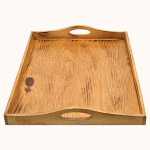 Plateau de service de luxe en bois naturel écologique de qualité supérieure, peint à la main, finition lisse, pour la cuisine et la salle à manger, disponible à prix d'exportation - Product Image 3